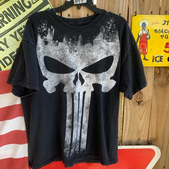 2013 Punisher Marvel Big Print T-shirt Size XL - Picture 1 of 5